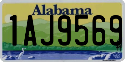 AL license plate 1AJ9569