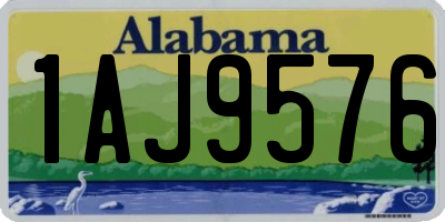 AL license plate 1AJ9576