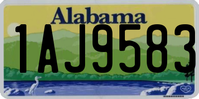 AL license plate 1AJ9583