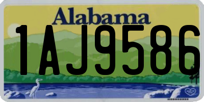 AL license plate 1AJ9586