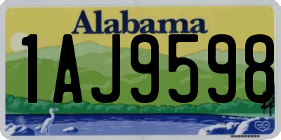 AL license plate 1AJ9598