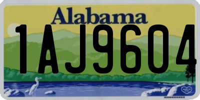 AL license plate 1AJ9604