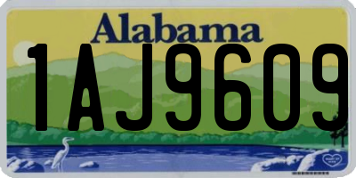 AL license plate 1AJ9609