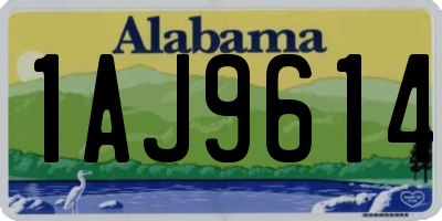 AL license plate 1AJ9614