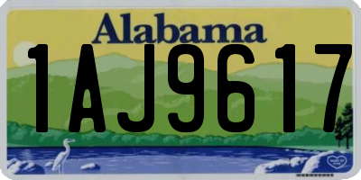 AL license plate 1AJ9617