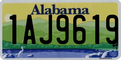 AL license plate 1AJ9619