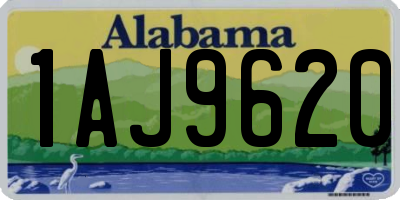 AL license plate 1AJ9620