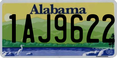 AL license plate 1AJ9622