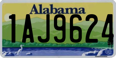 AL license plate 1AJ9624