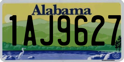 AL license plate 1AJ9627