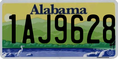 AL license plate 1AJ9628