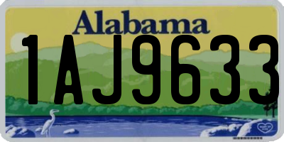 AL license plate 1AJ9633