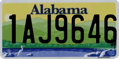 AL license plate 1AJ9646