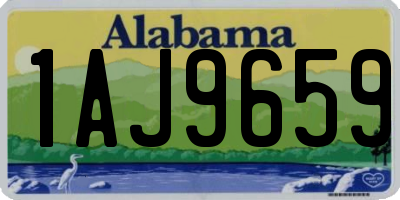 AL license plate 1AJ9659