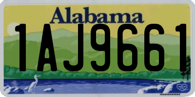 AL license plate 1AJ9661