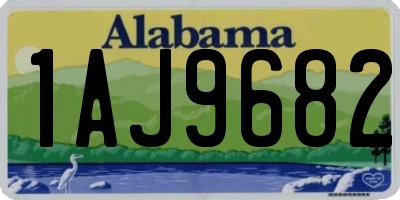 AL license plate 1AJ9682