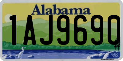 AL license plate 1AJ9690