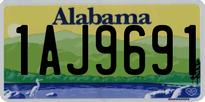 AL license plate 1AJ9691