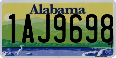AL license plate 1AJ9698
