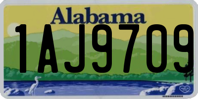 AL license plate 1AJ9709
