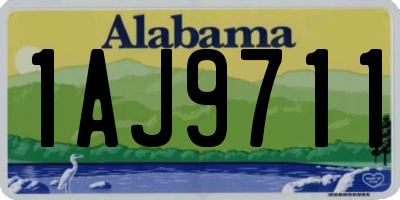 AL license plate 1AJ9711