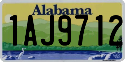 AL license plate 1AJ9712