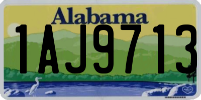 AL license plate 1AJ9713