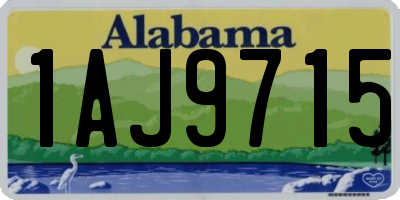AL license plate 1AJ9715