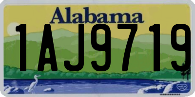 AL license plate 1AJ9719