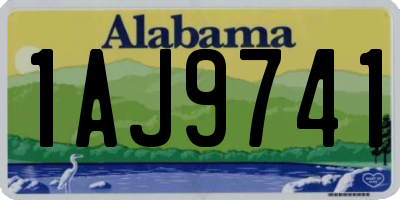 AL license plate 1AJ9741