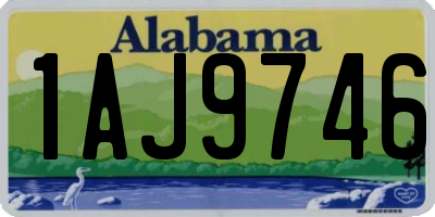 AL license plate 1AJ9746