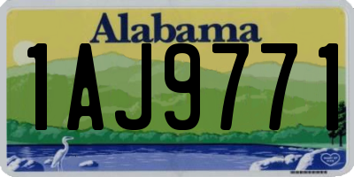 AL license plate 1AJ9771