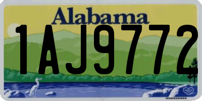AL license plate 1AJ9772
