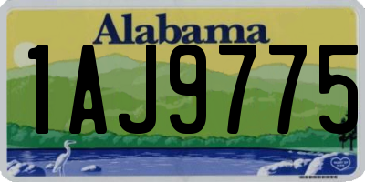 AL license plate 1AJ9775