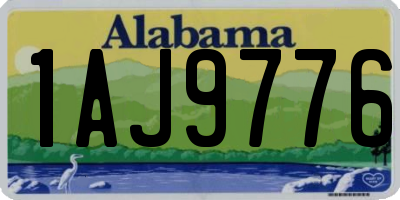 AL license plate 1AJ9776
