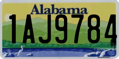 AL license plate 1AJ9784