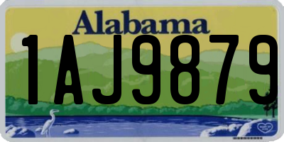 AL license plate 1AJ9879