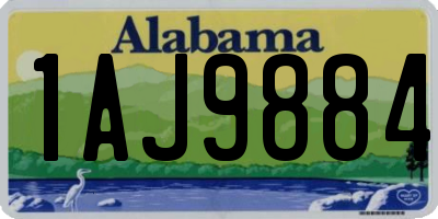 AL license plate 1AJ9884