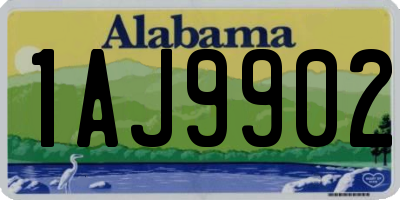 AL license plate 1AJ9902