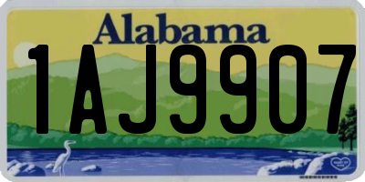 AL license plate 1AJ9907