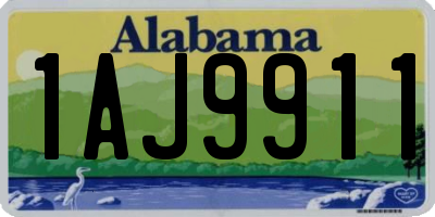 AL license plate 1AJ9911