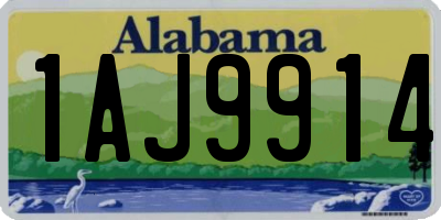AL license plate 1AJ9914
