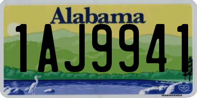 AL license plate 1AJ9941