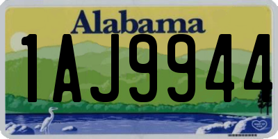AL license plate 1AJ9944