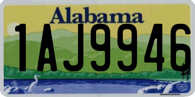 AL license plate 1AJ9946