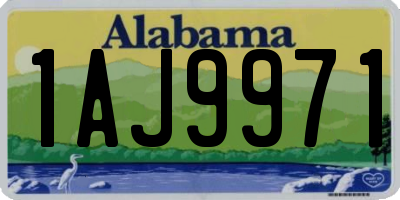 AL license plate 1AJ9971