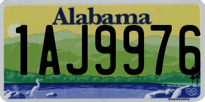 AL license plate 1AJ9976
