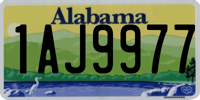 AL license plate 1AJ9977