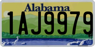 AL license plate 1AJ9979