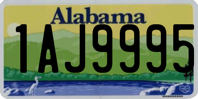 AL license plate 1AJ9995